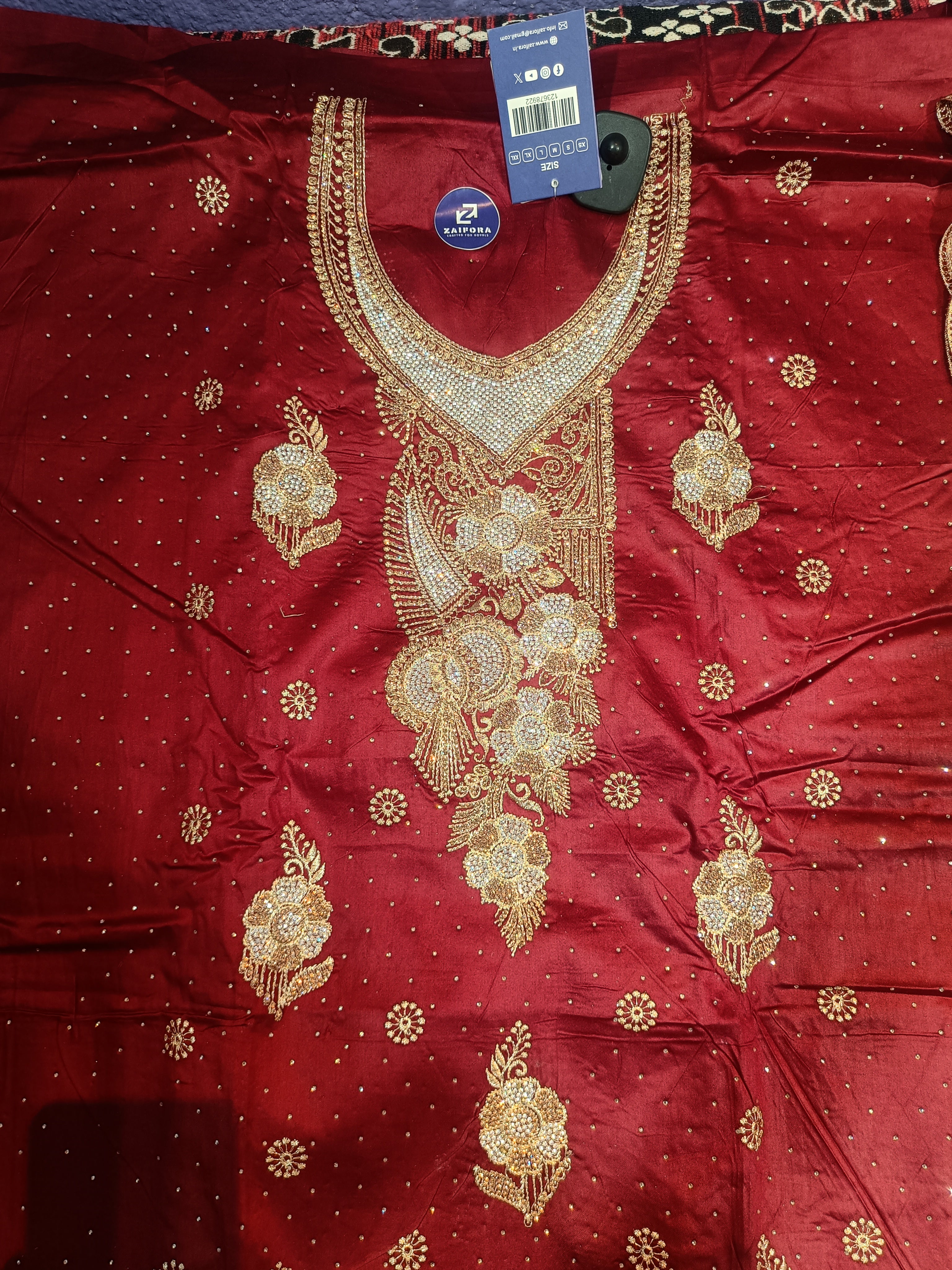 Jaam cotton fancy unstitched ladies Suit