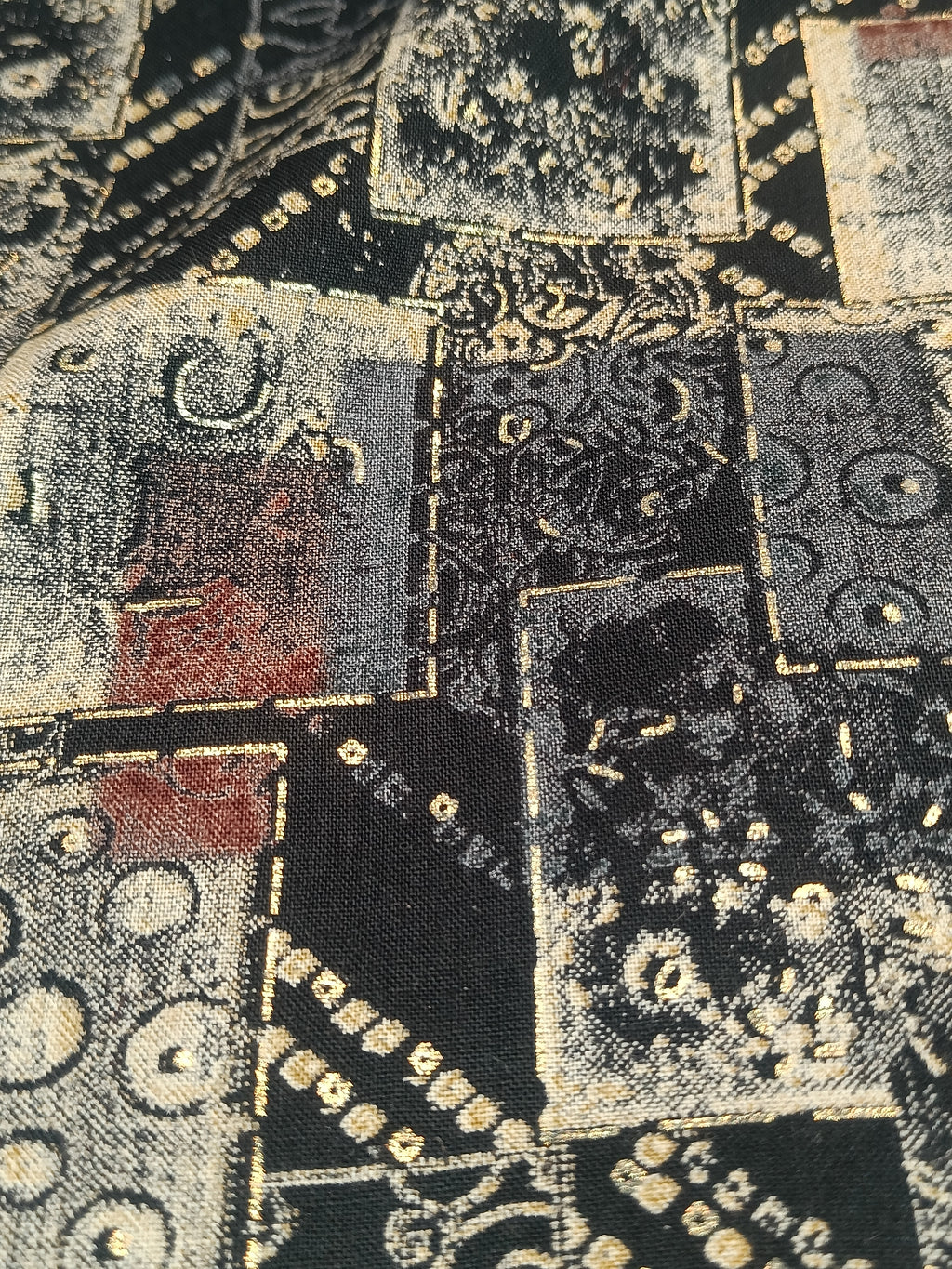 Black fancy cotton suit