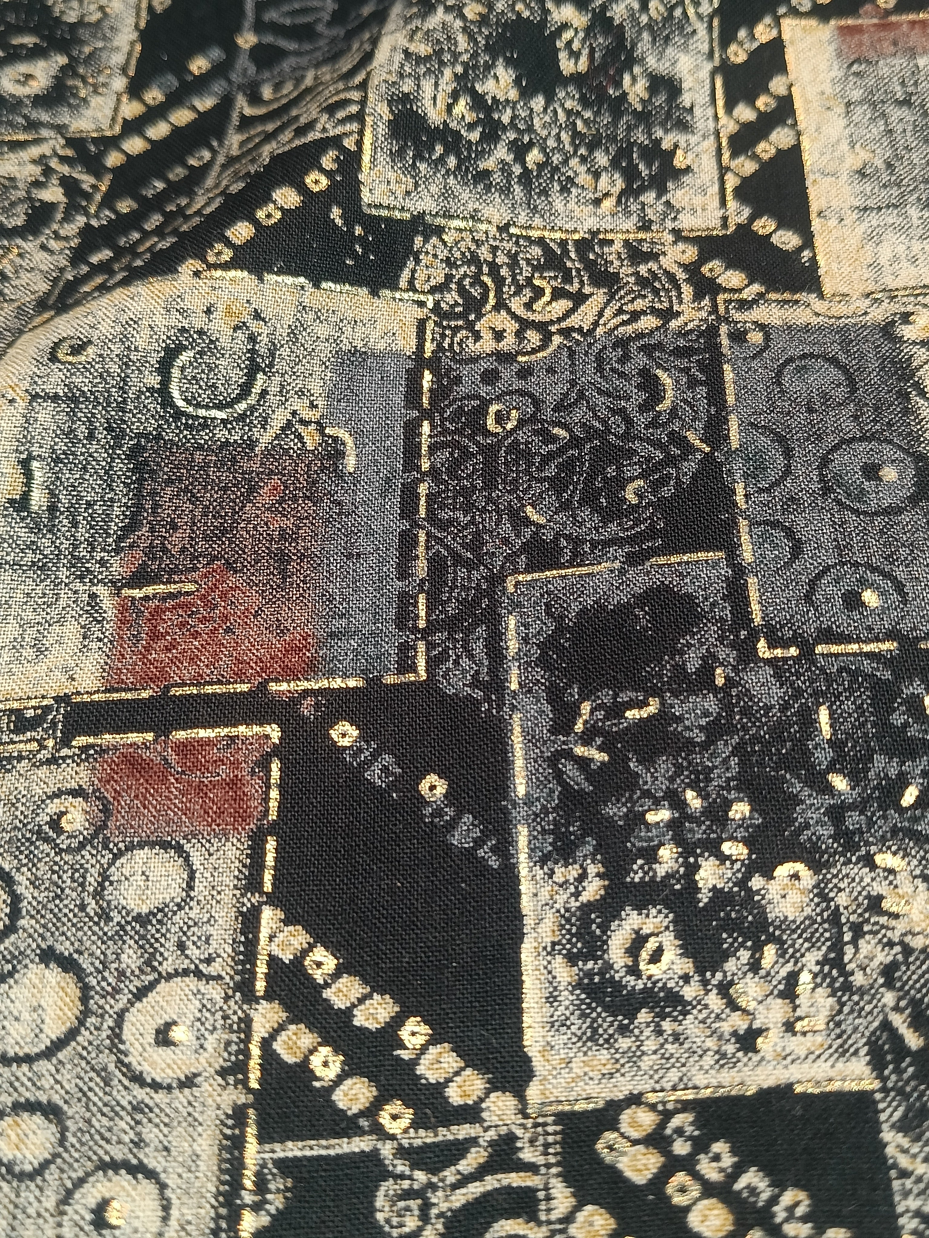 Black fancy cotton suit