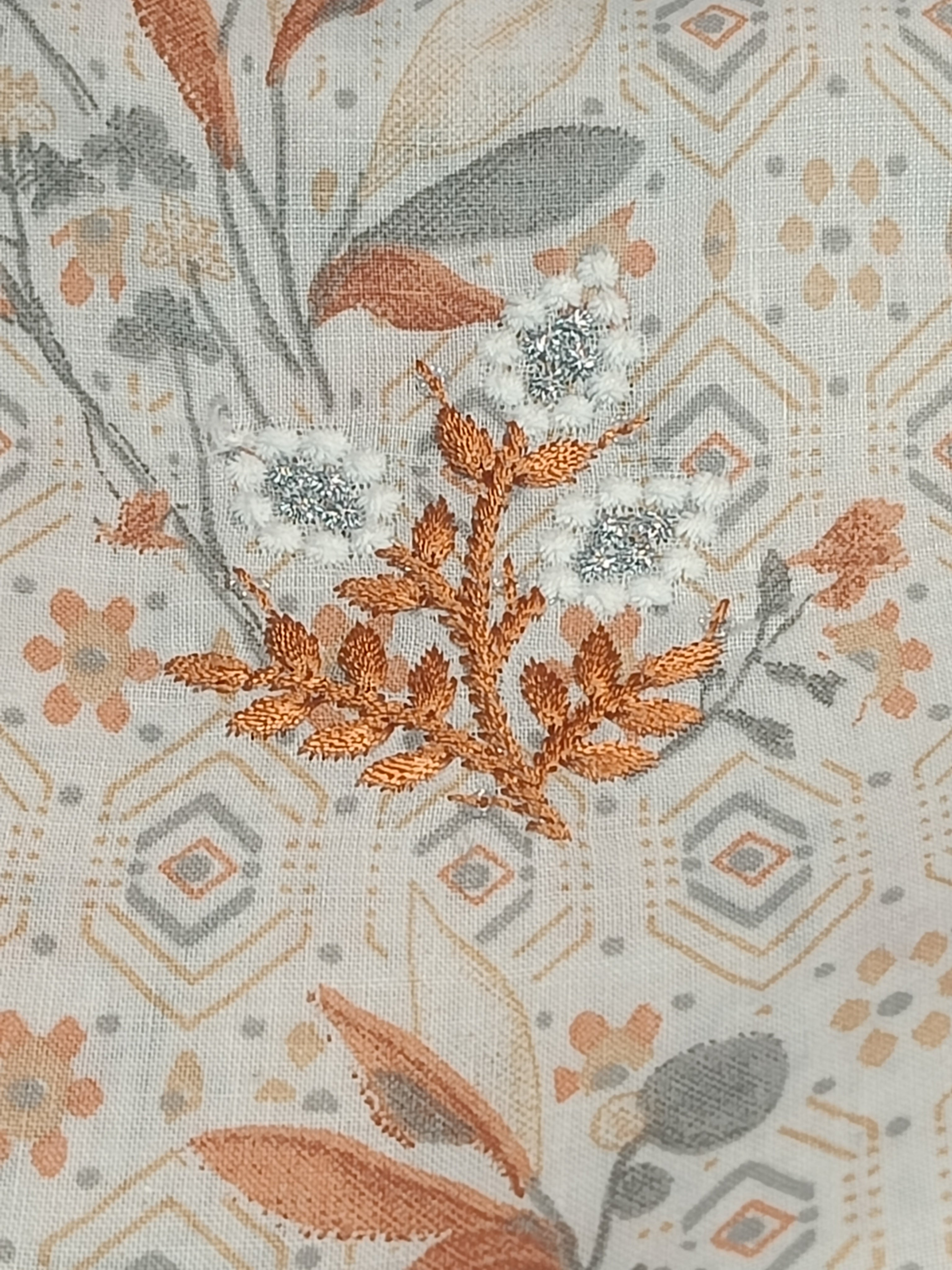 Pure cotton white suit