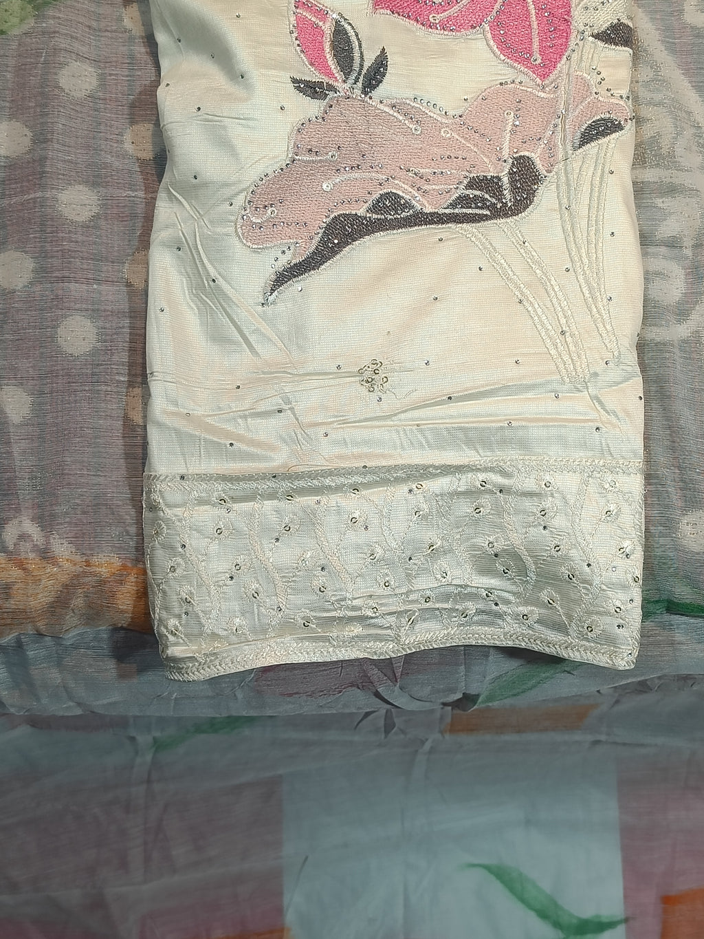 Roman silk white premium suit