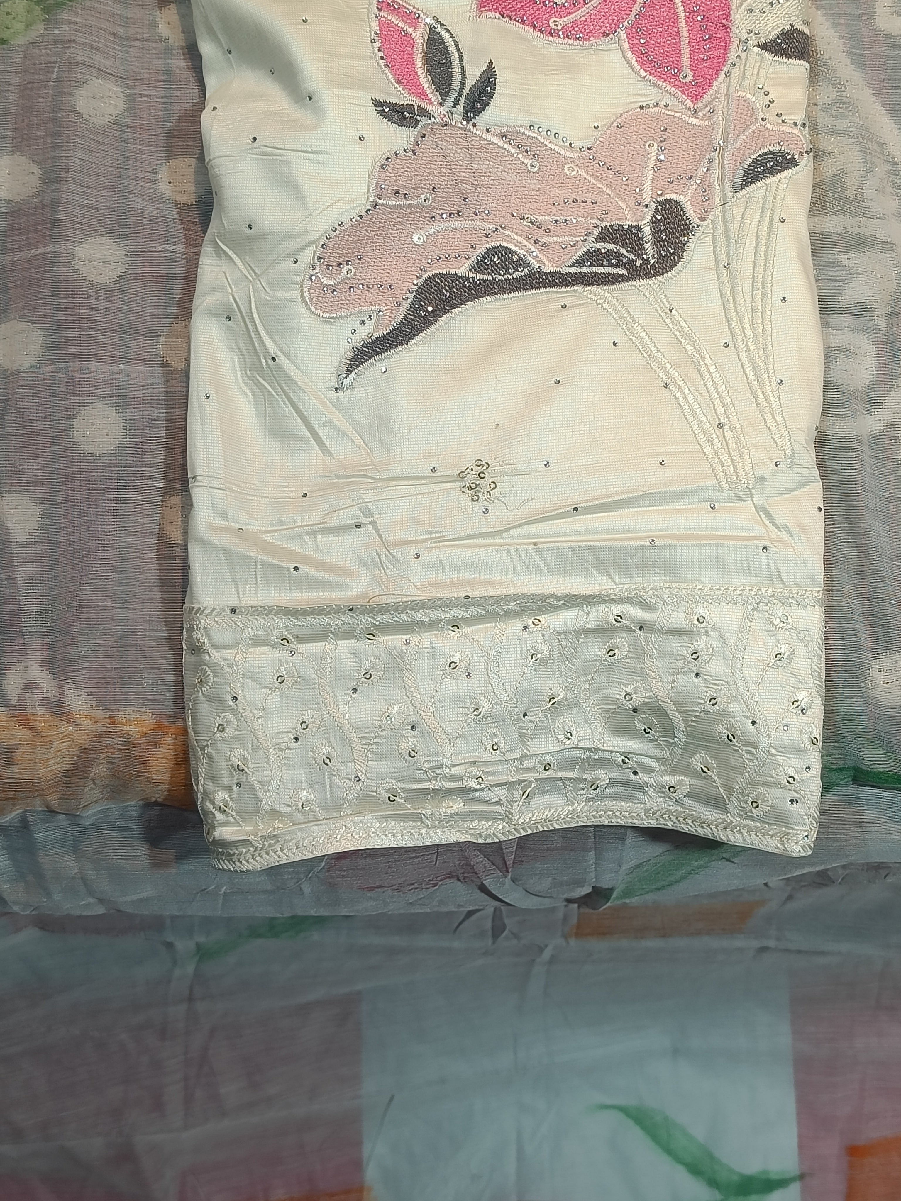 Roman silk white premium suit