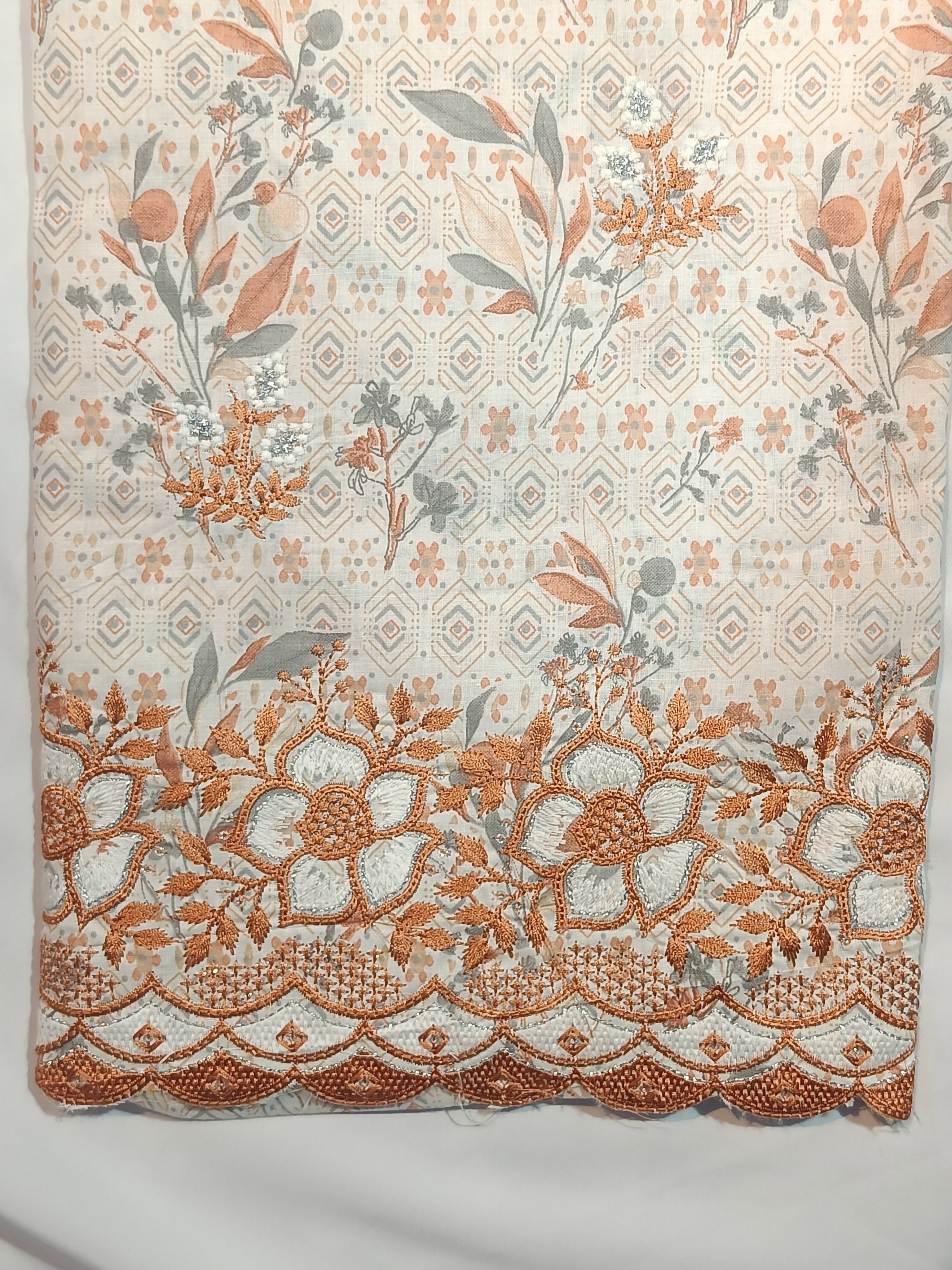 Pure cotton white suit