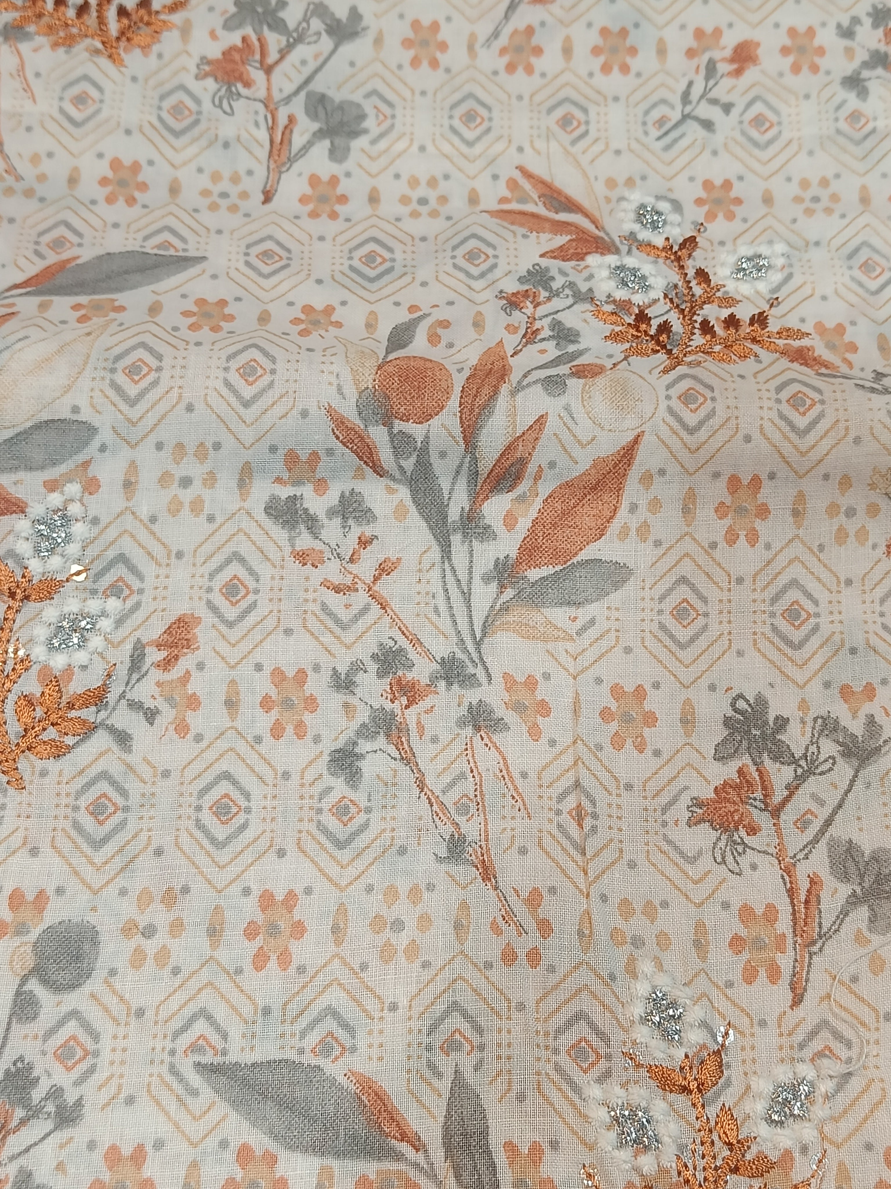 Pure cotton white suit