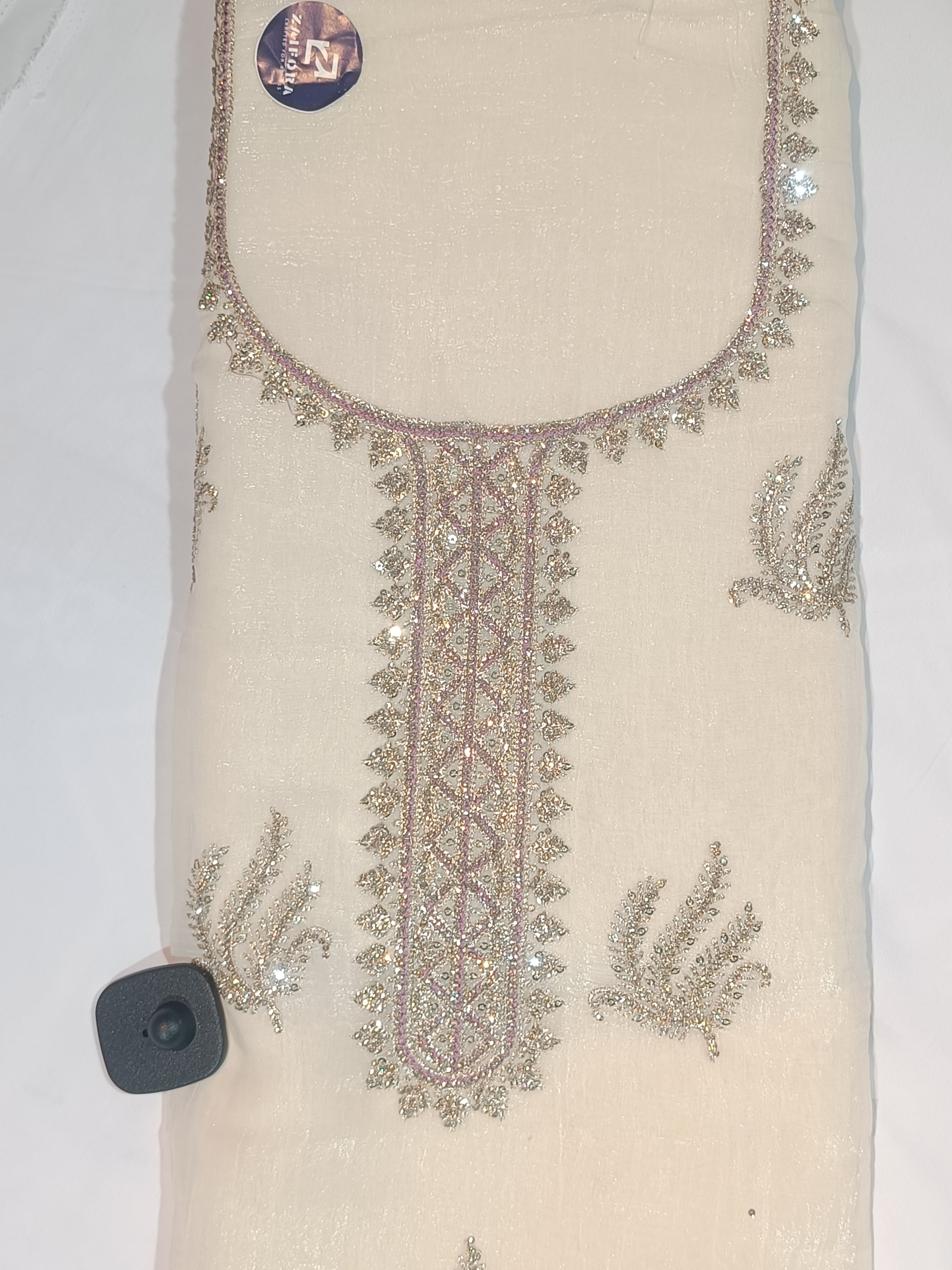 Fancy suit contrast colour in crunchy fabric