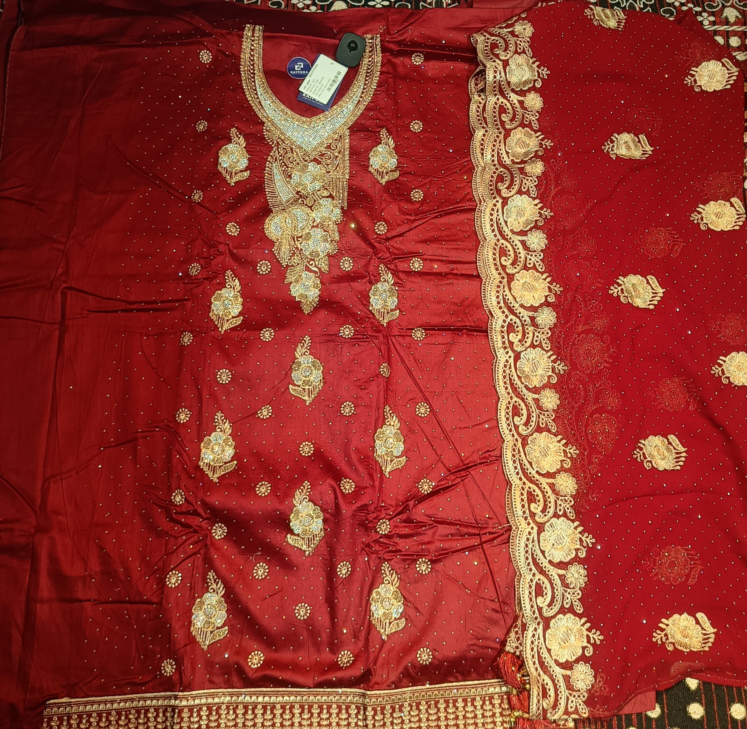 Jaam cotton fancy unstitched ladies Suit