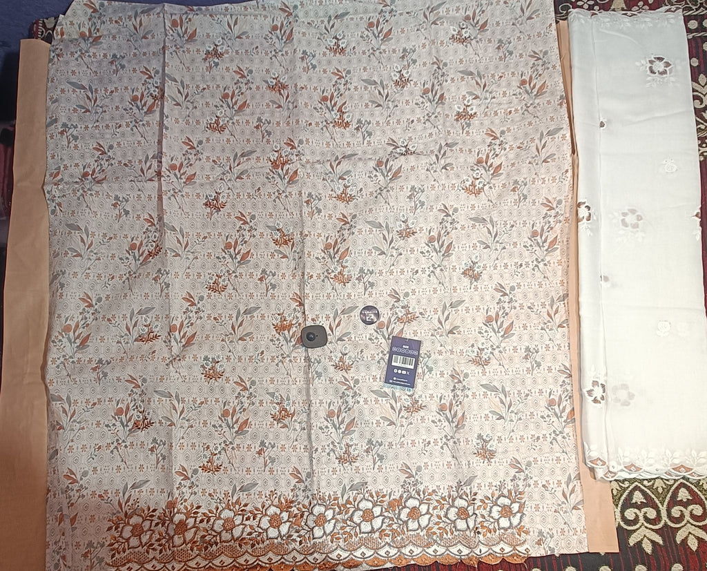 Pure cotton white suit