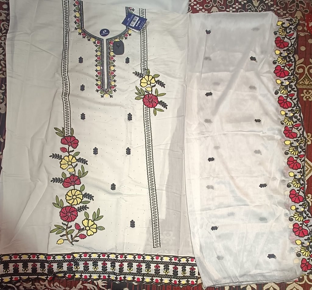 Roman silk white premium suit