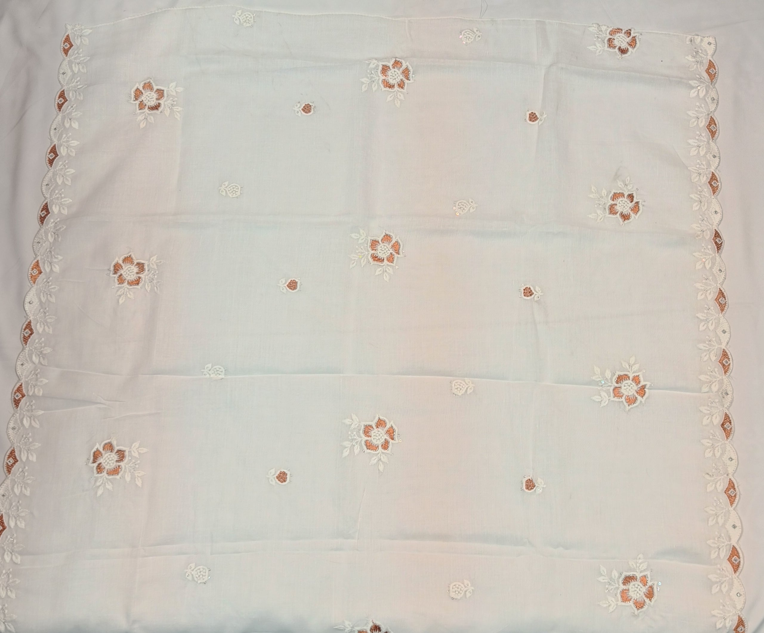 Pure cotton white suit