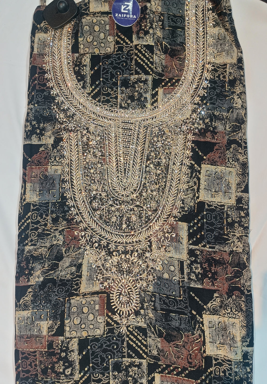 Black fancy cotton suit