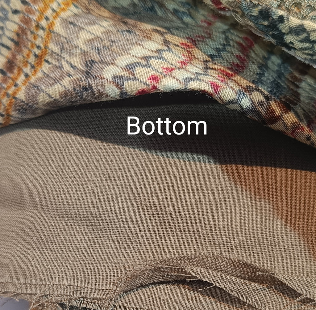 Black and colourful combination cotton suit