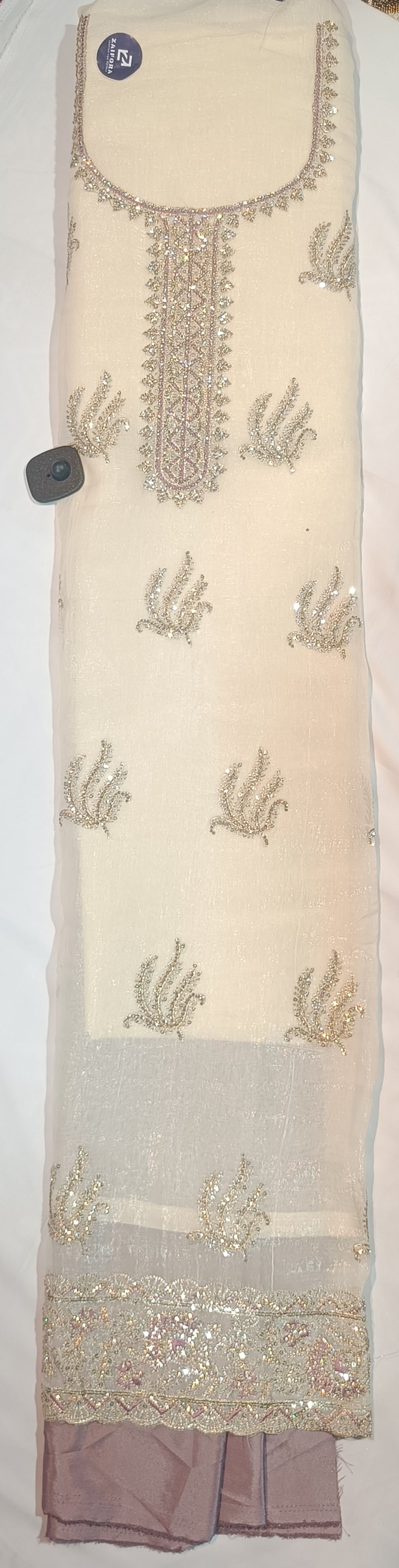 Fancy suit contrast colour in crunchy fabric